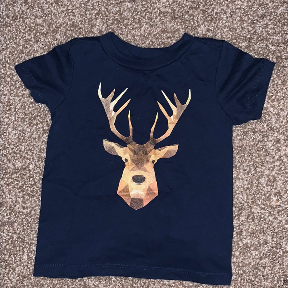 Toddler 2T Navy Blue Deer Shirt